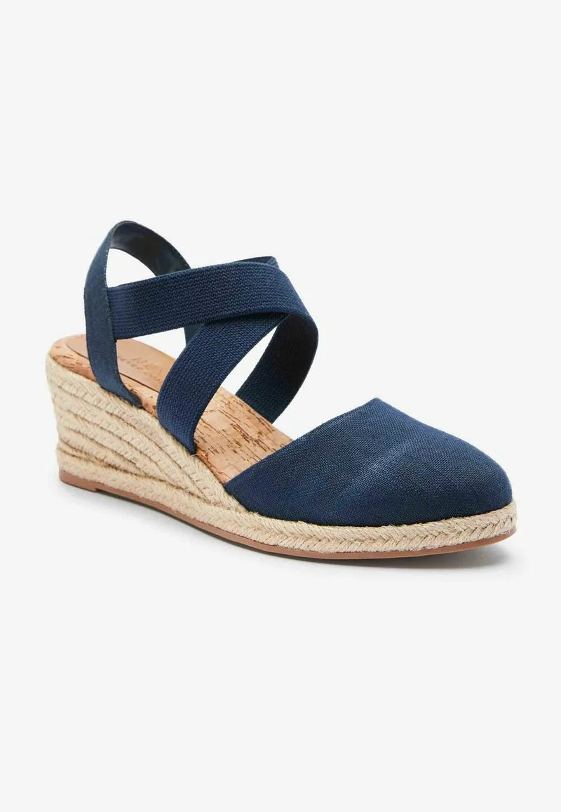 Next Damen FOREVER COMFORT ELASTIC CROSS OVER - Espadrille - Navy Blue 2 Next Damen FOREVER COMFORT ELASTIC CROSS OVER - Espadrille - Navy Blue – Bild 2