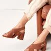 Next Damen MOTION FLEX - High Heel Sandalette - Tan
