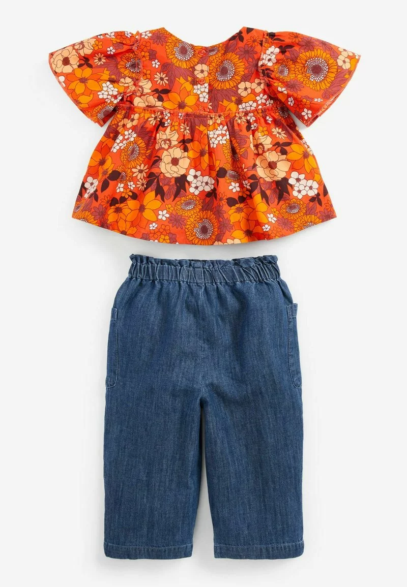 Next Kinder GEBLÃMTE UND IM SET - Jeans Straight Leg - Orange 2 Next Kinder GEBLÃMTE UND IM SET - Jeans Straight Leg - Orange – Bild 2