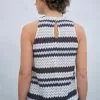 Next Damen SLEEVELESS - Top - Blue White Stripe