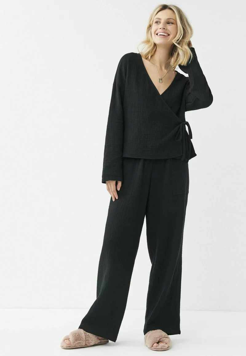 Next Damen TEXTURED - Nachtwäsche Hose - Black 2 Next Damen TEXTURED - Nachtwäsche Hose - Black – Bild 2