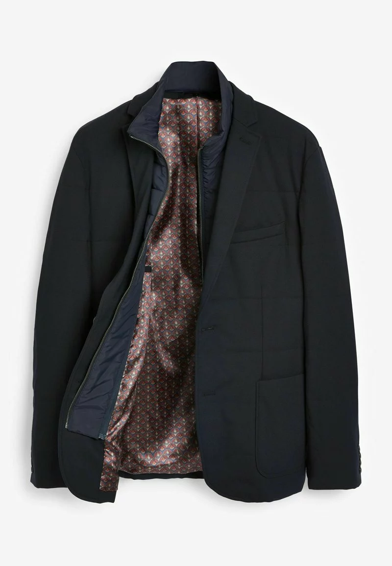 Next Herren WASSERABWEISENDER GESTEPPTER - Anzugsakko - Navy 10 Next Herren WASSERABWEISENDER GESTEPPTER - Anzugsakko - Navy – Bild 10