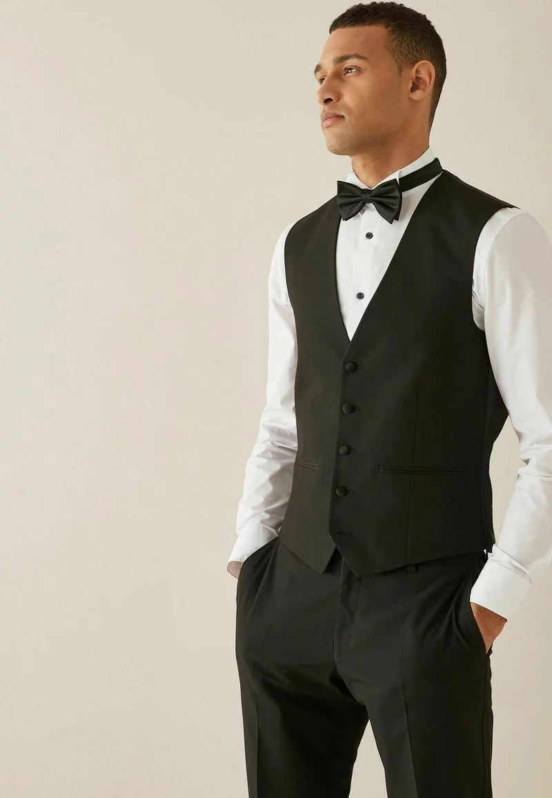 Next Herren TUXEDO - Weste - Black 1 Next Herren TUXEDO - Weste - Black