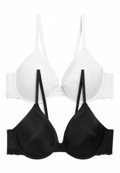 Next Damen HOLLY FULL CUP LIGHT PAD T-SHIRT BRAS 2 PACK - Push-up BH - Black
