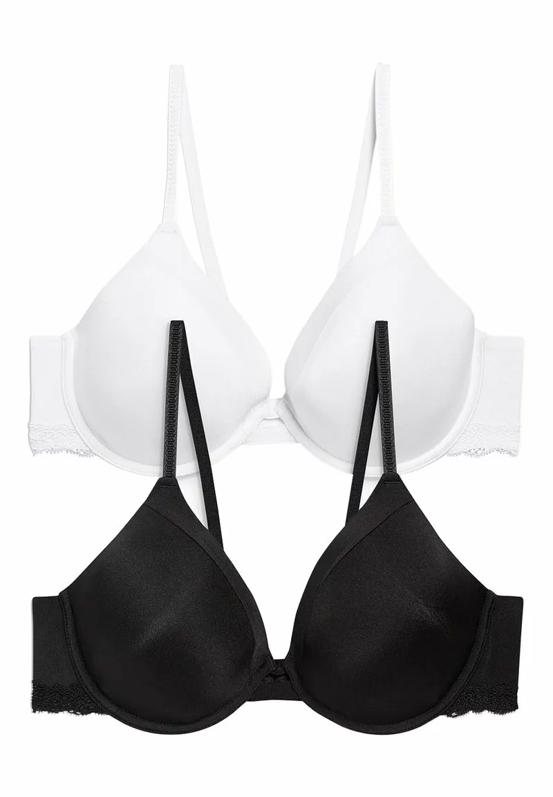 Next Damen HOLLY FULL CUP LIGHT PAD T-SHIRT BRAS 2 PACK - Push-up BH - Black 1 Next Damen HOLLY FULL CUP LIGHT PAD T-SHIRT BRAS 2 PACK - Push-up BH - Black
