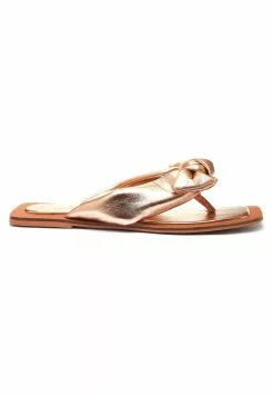 Next Damen BOW TOE POST - Zehentrenner - Gold Coloured