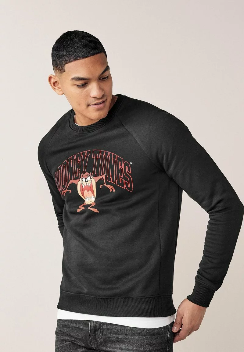 Next Herren LICENSE CREW - Sweatshirt - Black 1 Next Herren LICENSE CREW - Sweatshirt - Black