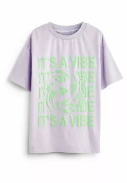 Next Kinder VIBE SLOGAN - T-Shirt Print - Purple Green