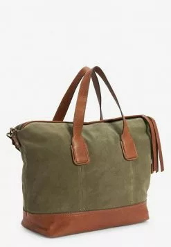 Next Damen WITH REMOVABLE STRAP - Shopping Bag - Khaki Green -Next Großes Kaufhaus 30ad2fe5a11847dba496c26802a9a847
