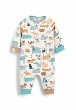 Next Kinder DOG PRINTED - Jumpsuit - White