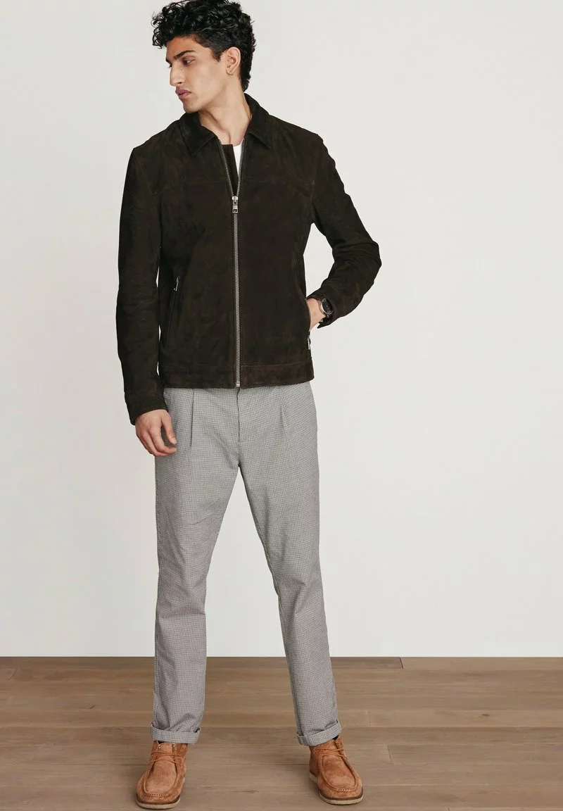 Next Herren Lederjacke - Brown 2 Next Herren Lederjacke - Brown – Bild 2