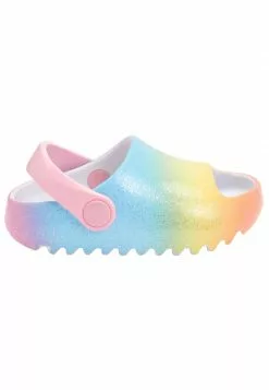 Next Kinder Clogs - Pink Rainbow Glitter