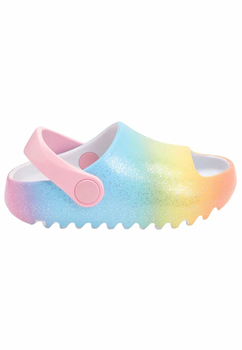 Next Kinder Clogs - Pink Rainbow Glitter 1 Next Kinder Clogs - Pink Rainbow Glitter