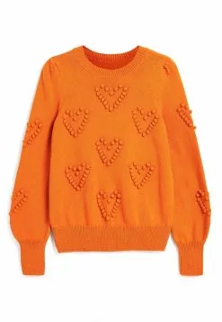 Next Damen POM POM HEART CREW NECK - Strickpullover - Orange 7 Next Damen POM POM HEART CREW NECK - Strickpullover - Orange -Next Großes Kaufhaus 343044a0404241cebcf4fa00be4461d4
