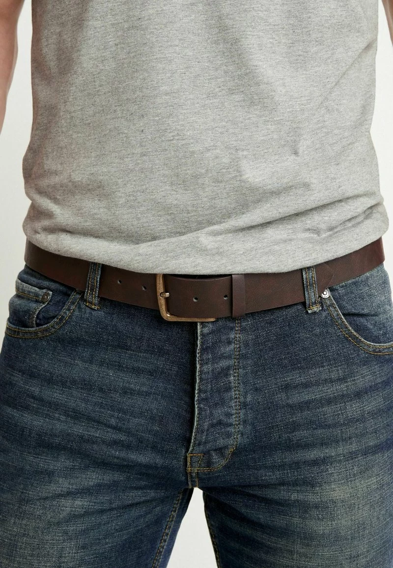 Next Herren BELTED WITH STRETCH - Jeans Straight Leg - Dark Green 3 Next Herren BELTED WITH STRETCH - Jeans Straight Leg - Dark Green – Bild 3