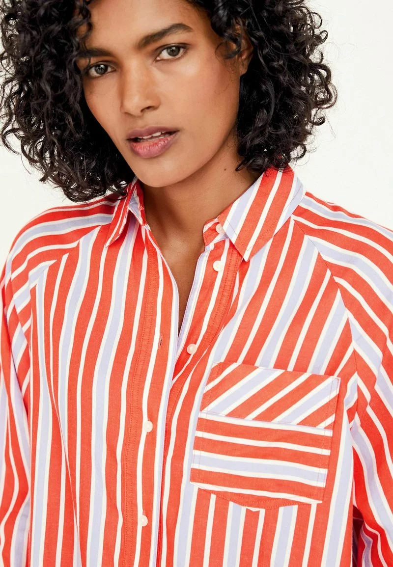 Next STRIPE OVERSIZE - Hemdbluse - Orange | Damen 6 Next STRIPE OVERSIZE - Hemdbluse - Orange | Damen – Bild 6