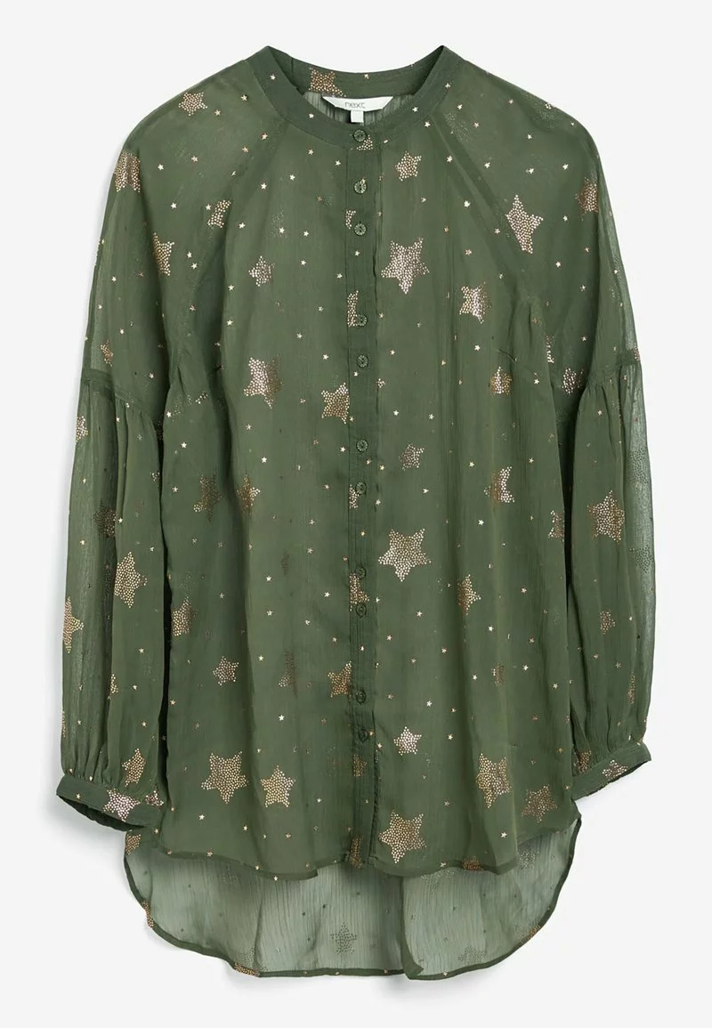 Next Damen LONGLINE - Hemdbluse - Khaki 3 Next Damen LONGLINE - Hemdbluse - Khaki – Bild 3