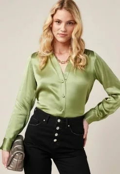 Next Damen Hemdbluse - Green