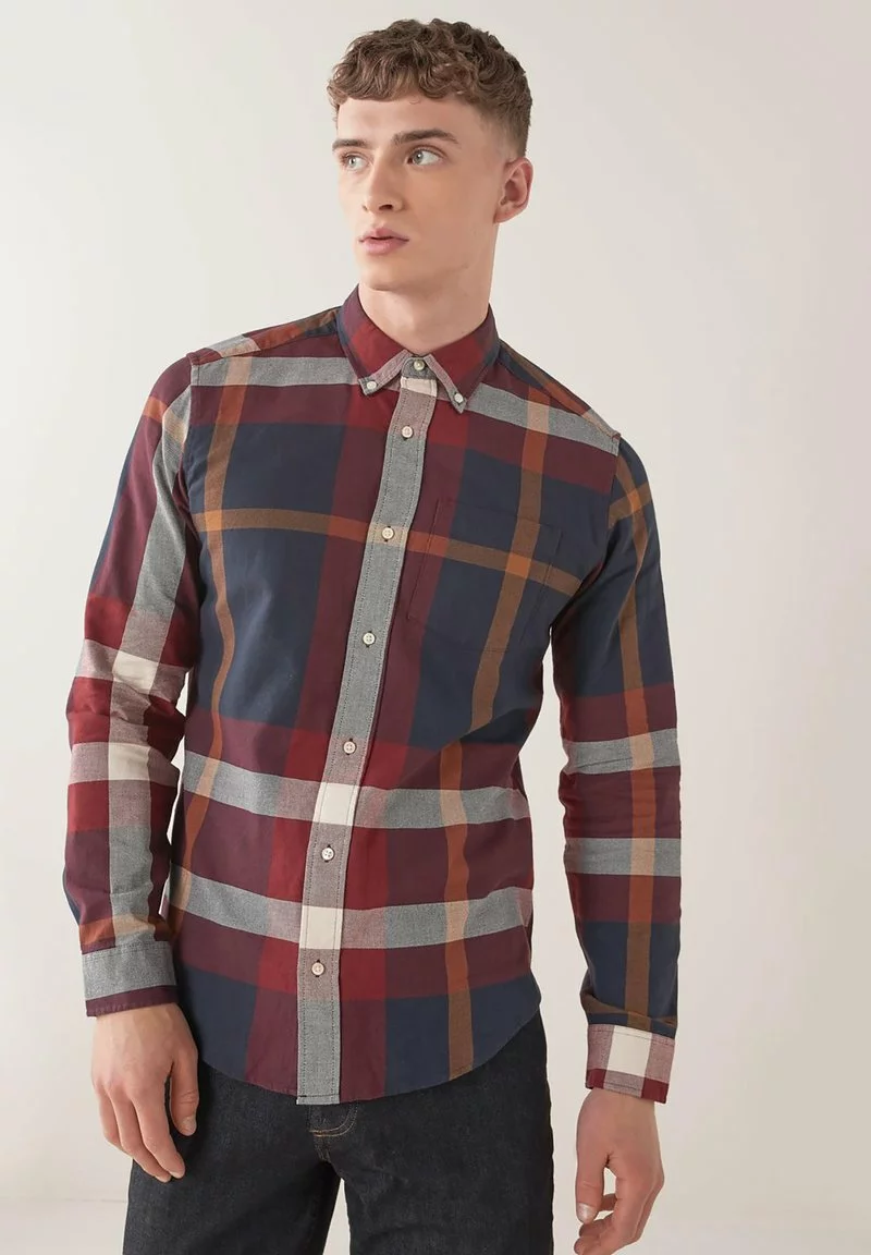 Next Herren Hemd - Dark Purple 1 Next Herren Hemd - Dark Purple