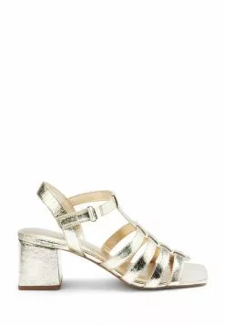 Next High Heel Sandalette - Gold | Damen