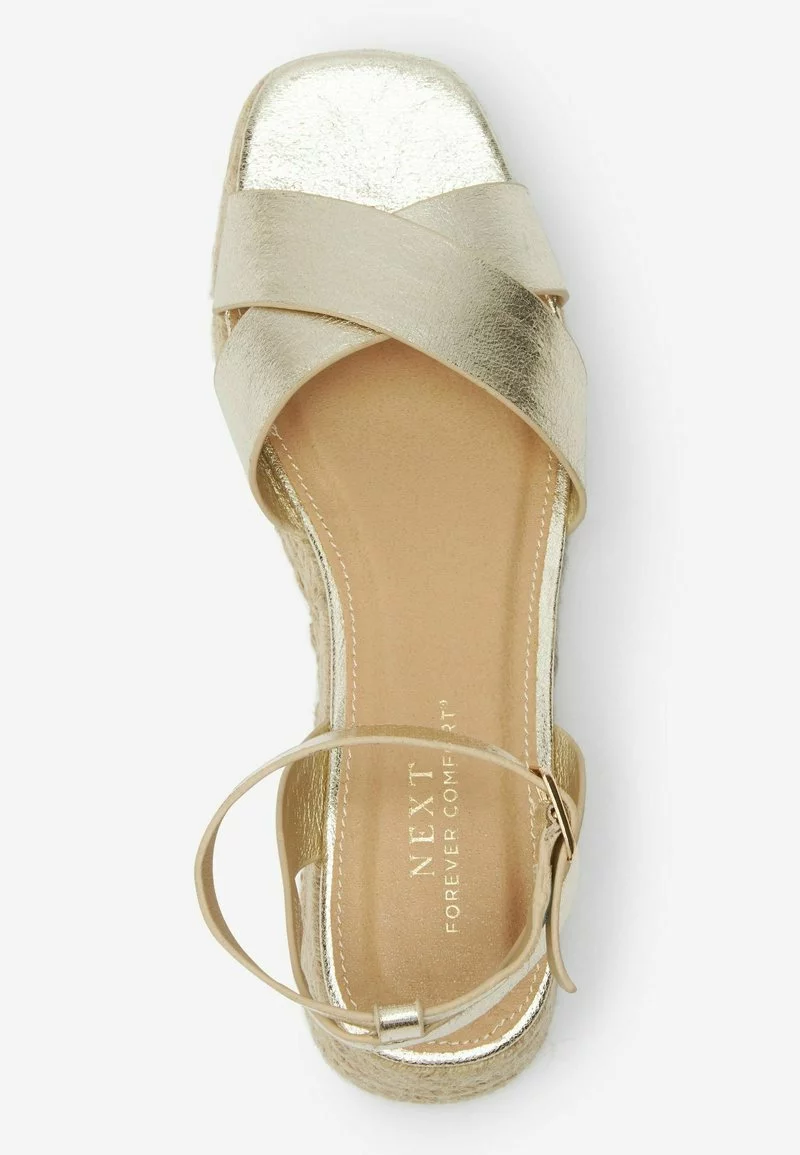 Next Damen FOREVER COMFORT CROSSOVER - Espadrille - Gold 3 Next Damen FOREVER COMFORT CROSSOVER - Espadrille - Gold – Bild 3