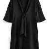 Next Damen FRONT KIMONO - Maxikleid - Black