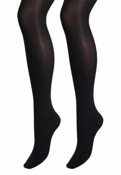 Next Damen TWO PACK - Overkneestrümpfe - Black