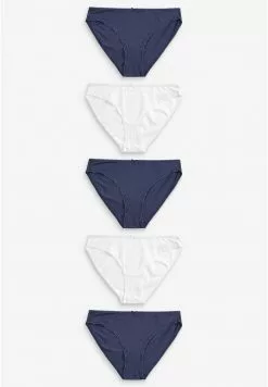 Next Damen COTTON KNICKERS FIVE PACK- HIGH LEG - Slip - Blue