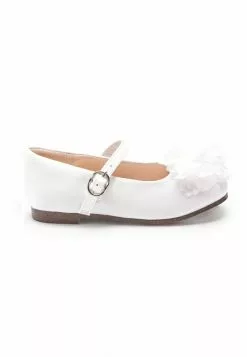 Next Kinder STAIN RESISTANT CORSAGE MARY JANE - Riemchenballerina - White