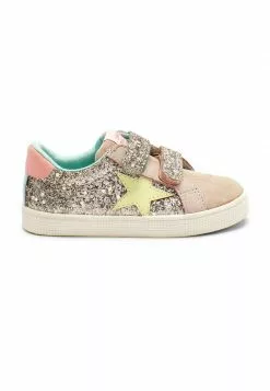 Next Kinder STAR - Sneaker Low - Grey Glitter