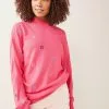 Next Damen LONG COSY - Strickpullover - Pink