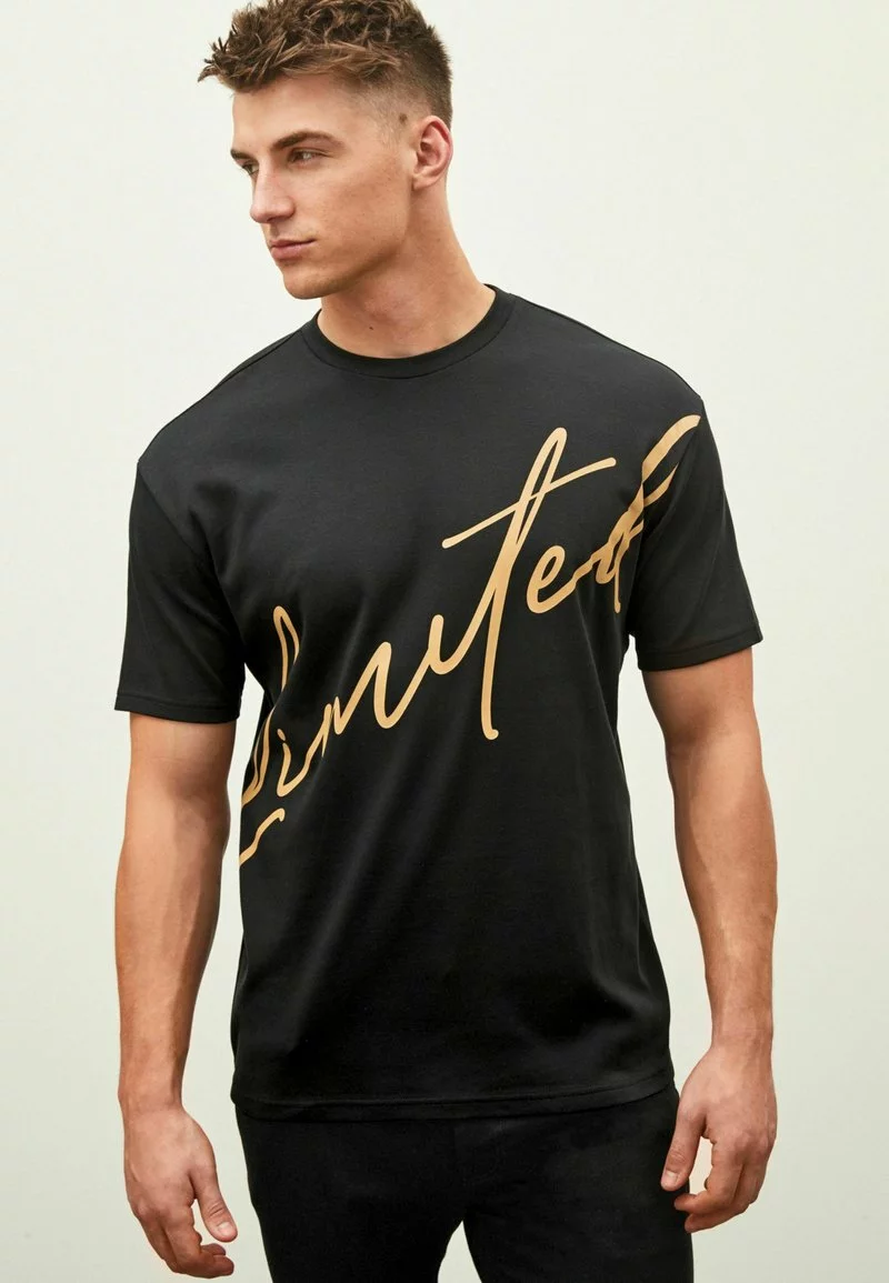 Next Herren T-Shirt Print - Black 1 Next Herren T-Shirt Print - Black
