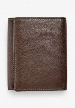 Next Herren SIGNATURE ITALIAN LEATHER EXTRA CAPACITY TRIFOLD - Geldbörse - Brown