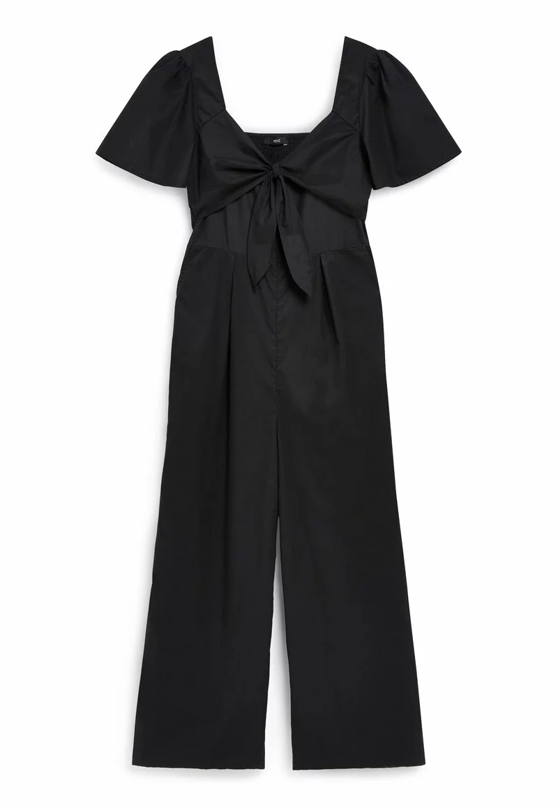 Next Damen TIE FRONT - Jumpsuit - Black 3 Next Damen TIE FRONT - Jumpsuit - Black – Bild 3
