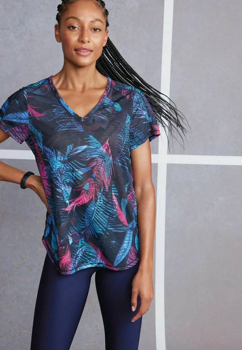 Next Damen SHORT SLEEVE - T-Shirt Print - Black 1 Next Damen SHORT SLEEVE - T-Shirt Print - Black