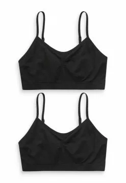 Next Kinder 2 PACK SEAMFREE STRAPPY (7-16YRS) - Bustier - Black