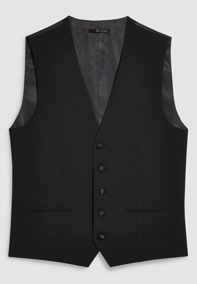 Next Herren SIGNATURE PLAIN SUIT: WAISTCOAT - Anzugweste - Black 4 Next Herren SIGNATURE PLAIN SUIT: WAISTCOAT - Anzugweste - Black – Bild 4