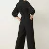 Next Damen BELTED ZIP - Jumpsuit - Black