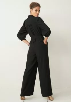 Next Damen BELTED ZIP - Jumpsuit - Black