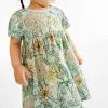 Next Kinder Jerseykleid - Green Floral