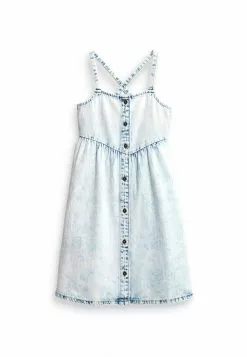 Next Kinder BUTTON - Freizeitkleid - Blue Denim -Next Großes Kaufhaus 3e41f56892ea4a7aa310118e2f0b9572