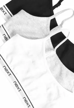 Next Kinder MONOCHROME 3 PACK STRAPPY CROP TOPS (OLDER) - Bustier - Black -Next Großes Kaufhaus 3e6093e0c78b450380885c42069ba243