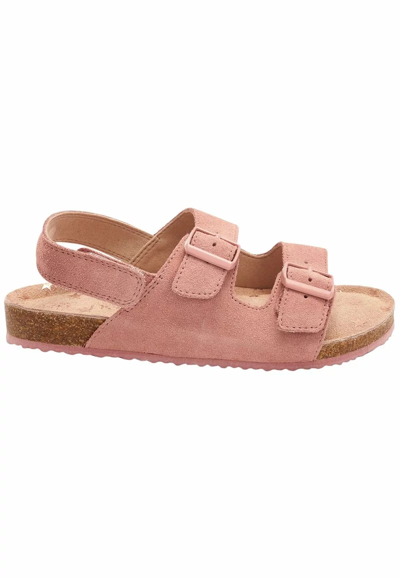 Next Kinder Pantolette Flach - Pink Suede 1 Next Kinder Pantolette Flach - Pink Suede