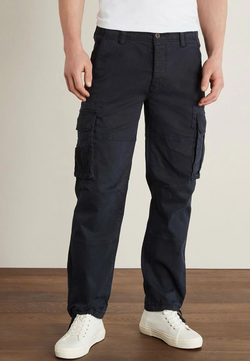 Next Herren AUTHENTIC BLEND - Cargohose - Navy Blue 1 Next Herren AUTHENTIC BLEND - Cargohose - Navy Blue