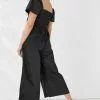 Next Damen TIE FRONT - Jumpsuit - Black