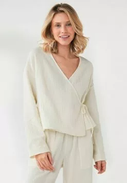 Next Damen TEXTURED - Nachtwäsche Shirt - Nude