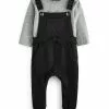 Next Kinder SET - Latzhose - Black