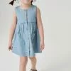 Next Kinder SLEEVELESS - Freizeitkleid - Blue Denim
