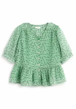 Next CHIFFON - Bluse - Mint Green Ditsy | Kinder