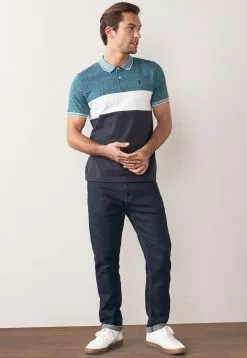 Next Herren CHEST BLOCK - Poloshirt - Blue